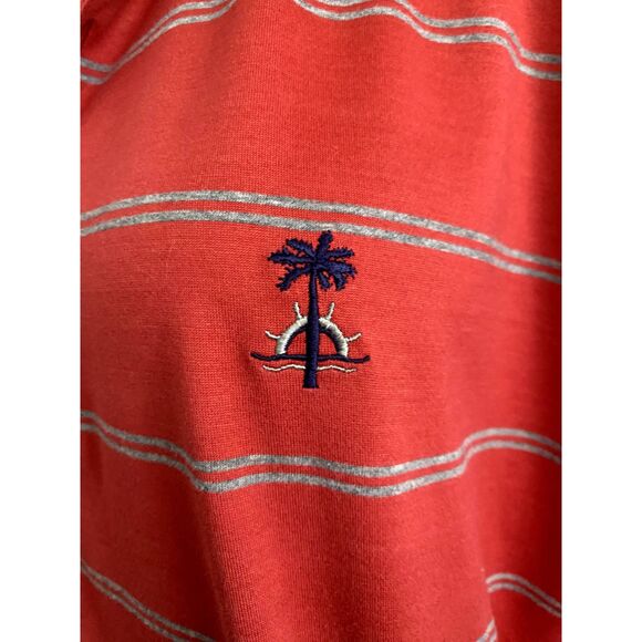 Vintage Fairway & Greene Polo Golf Shirt Mens LARGE Striped Red Cotton - Picture 10 of 15